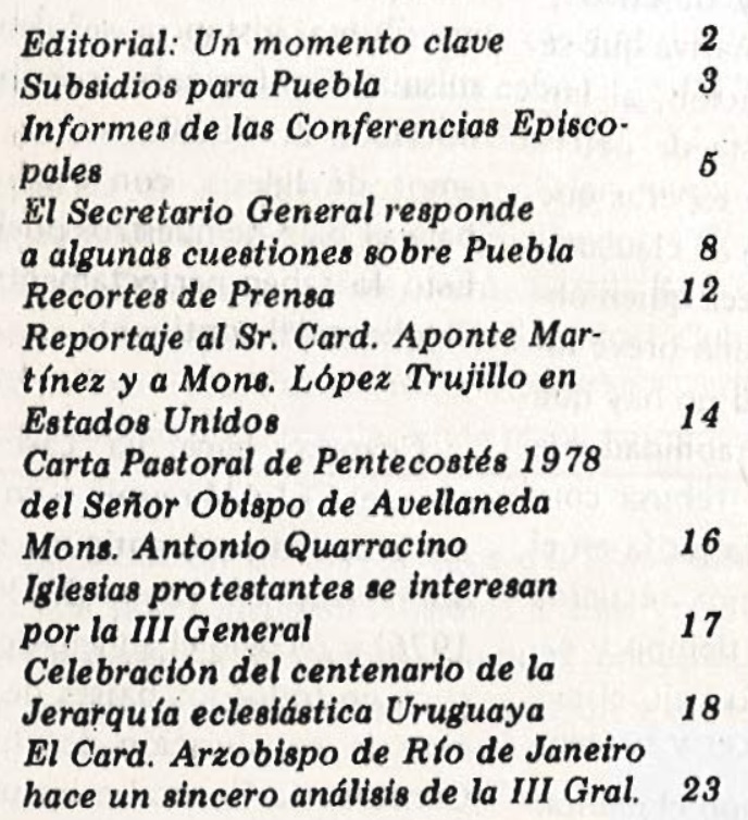 Tabla de Contenido