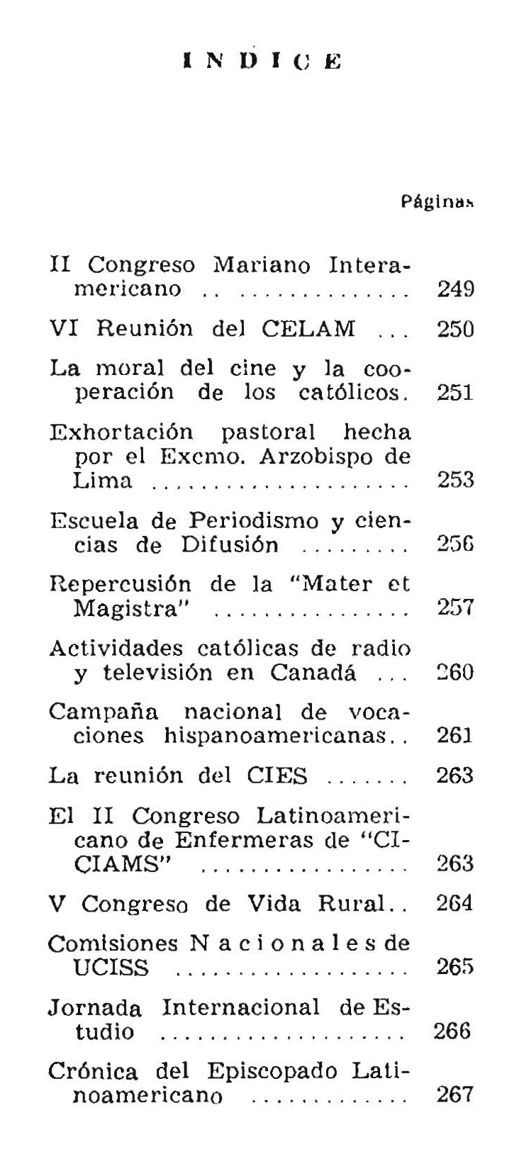 Tabla de Contenido