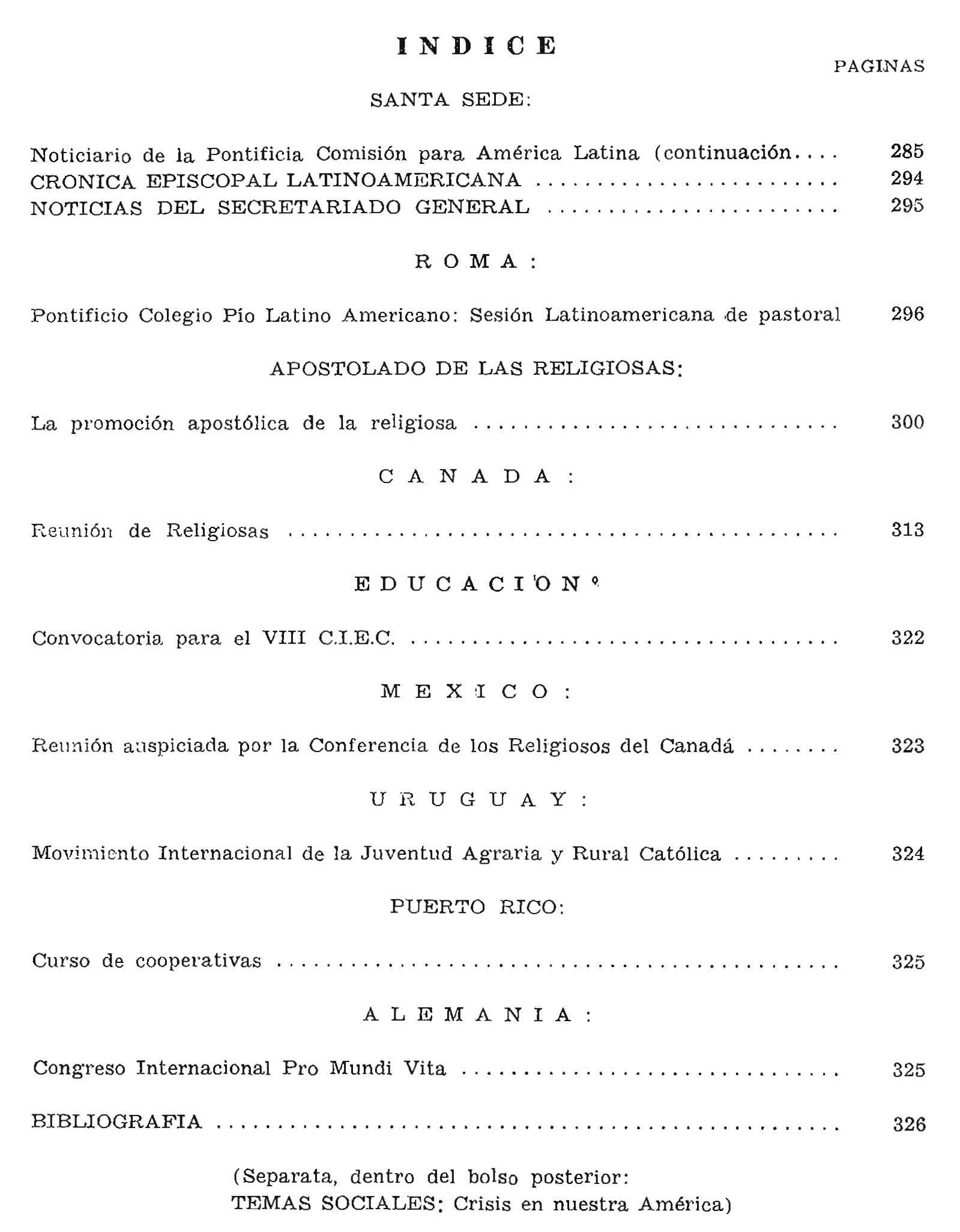 Tabla de Contenido