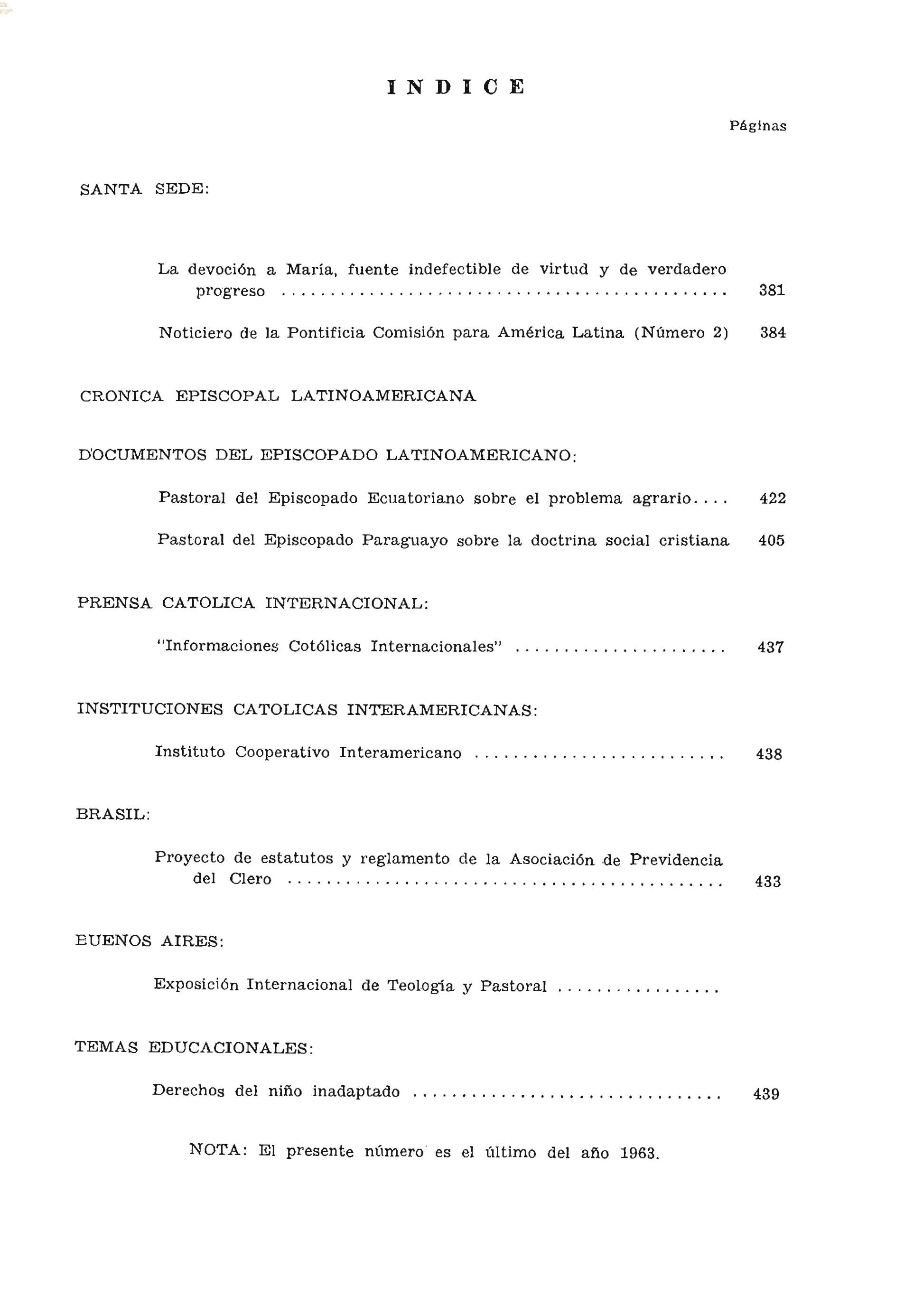 Tabla de Contenido