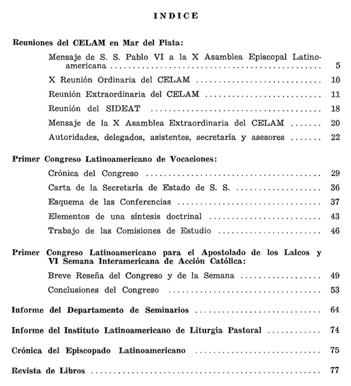 Tabla de Contenido